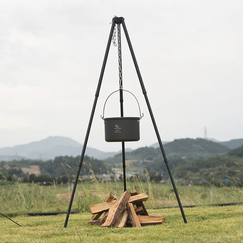 Camping Cooking Pot Tripod - 1Pc Outdoor Bonfire Tripod Camping Picnic