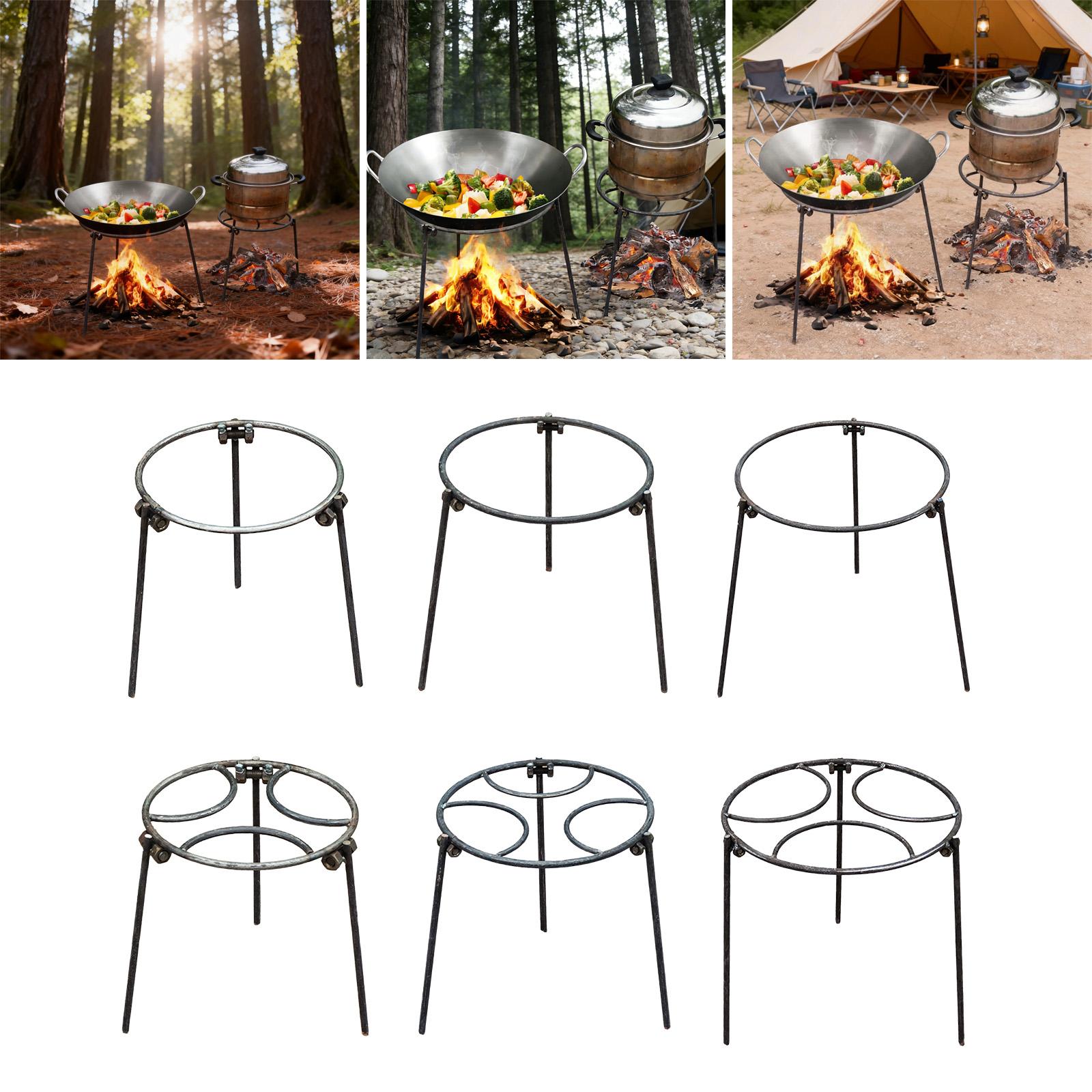 Camping Cooking Heater - Campfire Tripod,Dutch Oven Multipurpose Woks Holder,Open