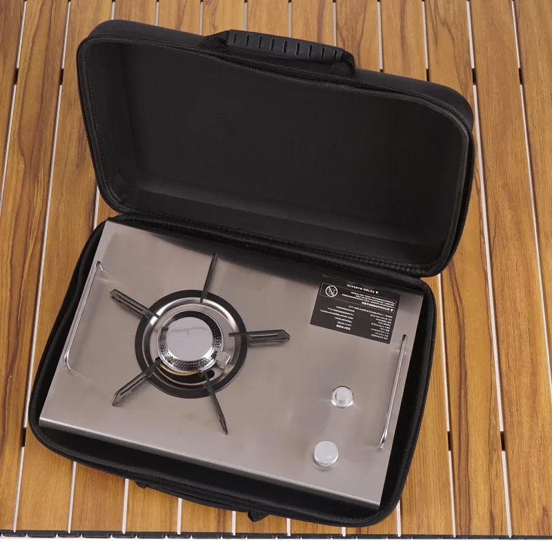 Camping Cooking Table With Windshield - Outdoor Portable Folding Gas Stove Foldable