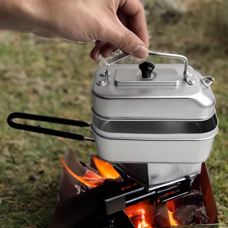 Camping Cooking Hardware - Ultralight Portable Picnic Camping Tourist Kettle