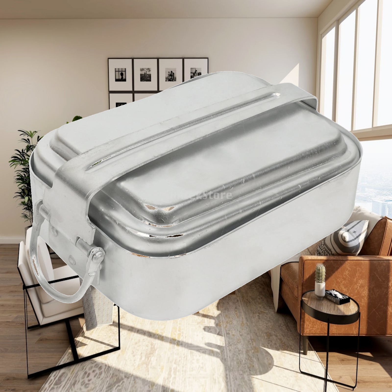 Camping Cooking Kit Box - Camping Mess Tin Camping Cookware Rectangle