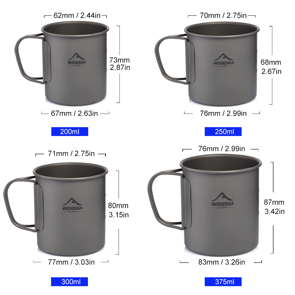 Widesea Camping Mug Titanium C - Camping Cooking Bundle review and price