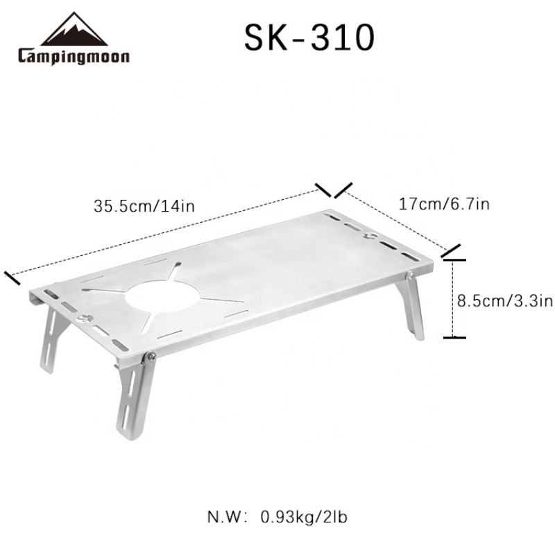CAMPINGMOON SK-310 Multifuncti - Camping Cooking Table With Windshield review and price