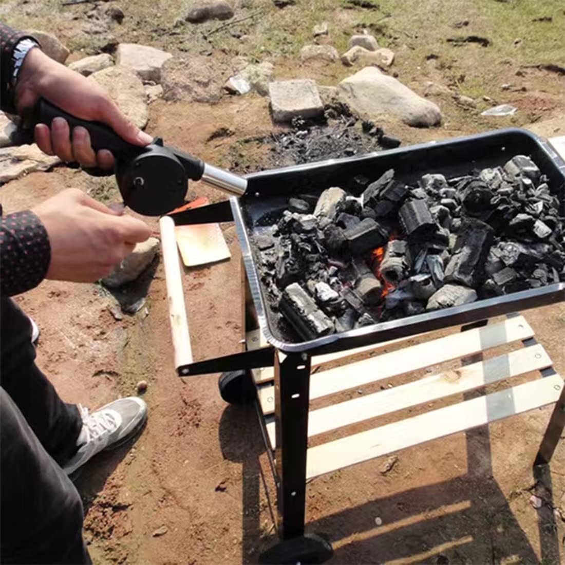 Outdoor Cooking Barbecue Blowe - Camping Cooking Essentials review and price