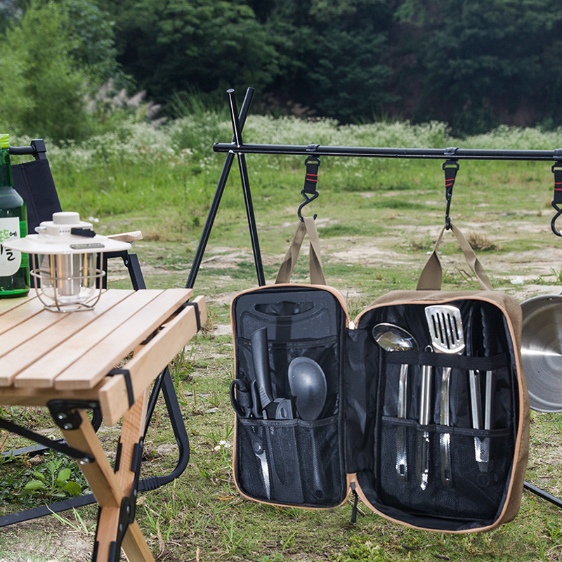 8pcs Camping Kitchen Cookware  - Camping Cooking Set Stainless Steel review and price