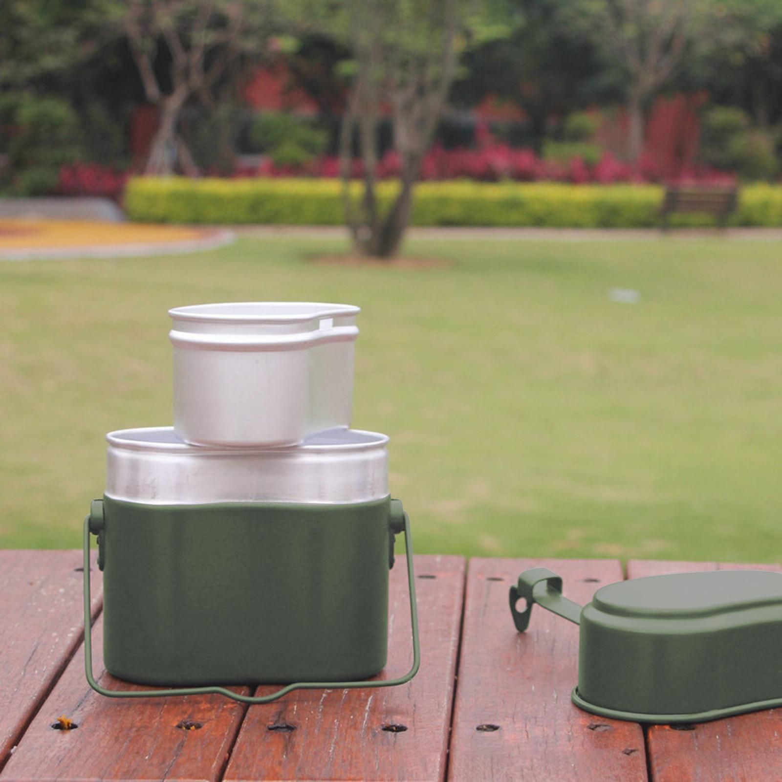 3Pcs/Set Lunch Box Aluminum Po - Camping Cooking Kit Box review and price