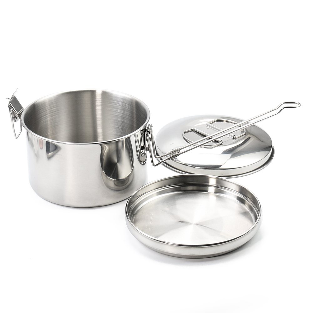 Stainless Steel Camping Hangin - Camping Cooking Pot With Lid review and price