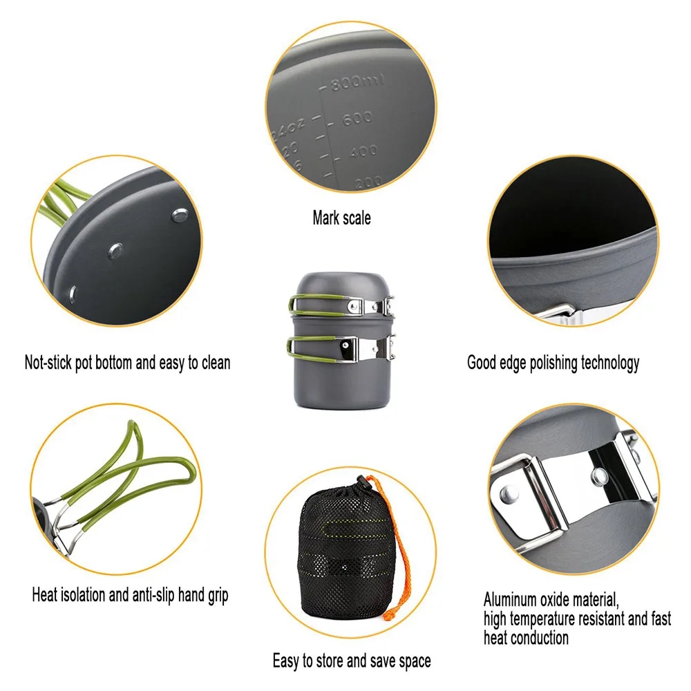 Camping Cookware Mess Kit Ultr - Camping Cooking Essentials review and price