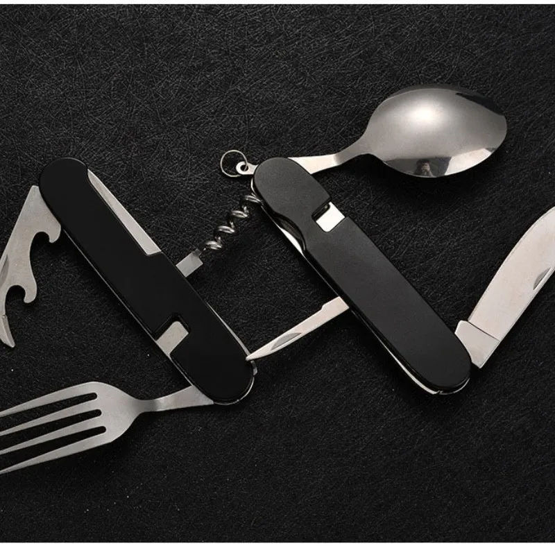 4 in 1 Folding Tableware Detac - Camping Cooking Knives review and price