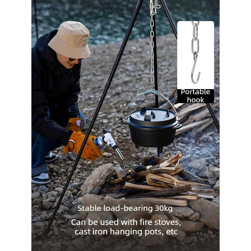 Aluminum Alloy Hanging Pot Bra - Camping Cooking Pot Tripod review and price