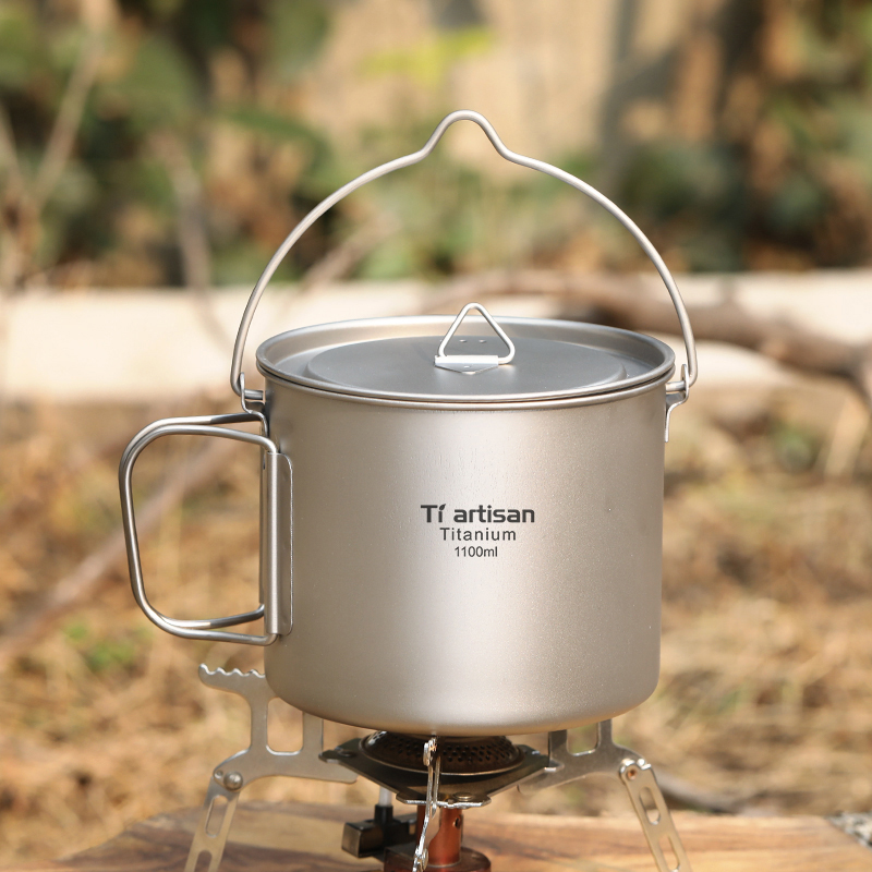 Tiartisan Titanium 1.1L Campin - Camping Cooking Pot With Lid review and price