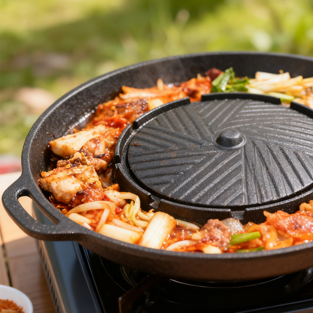 KOSUN Korean BBQ Grill Pan 2 i - Camping Cooking Equipment review and price