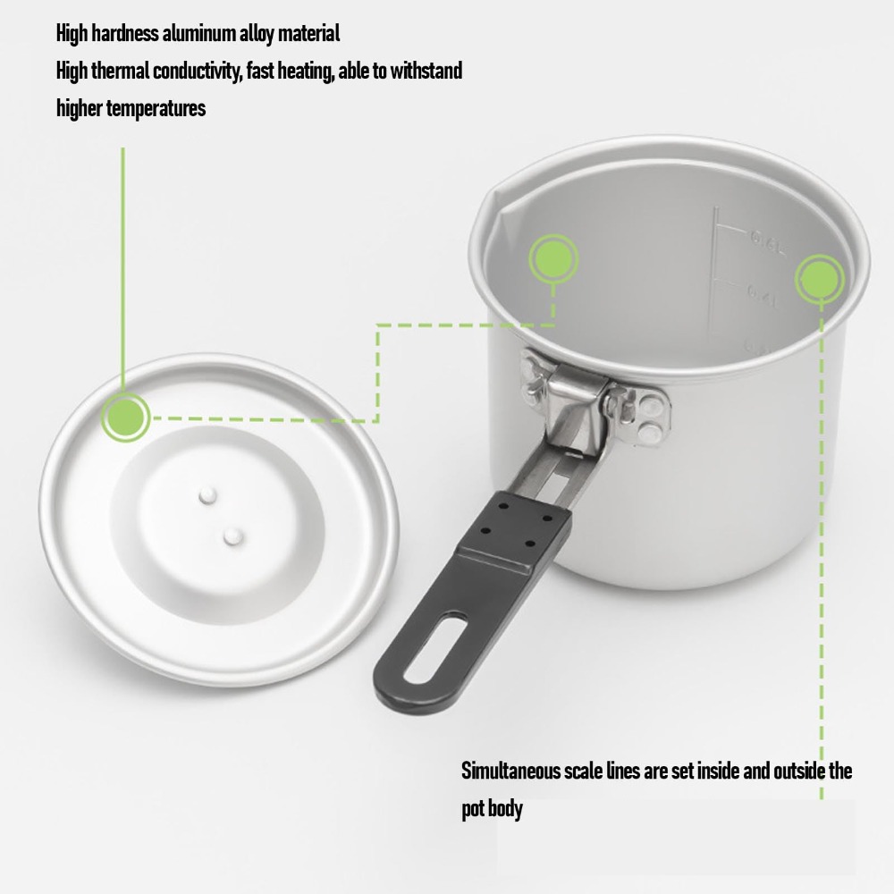 Camping Cooking Pot, 770ml Por - Camping Cooking Pot With Lid review and price