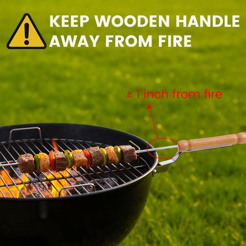 Reusable BBQ Skewers for Grill - Camping Cooking Essentials review and price