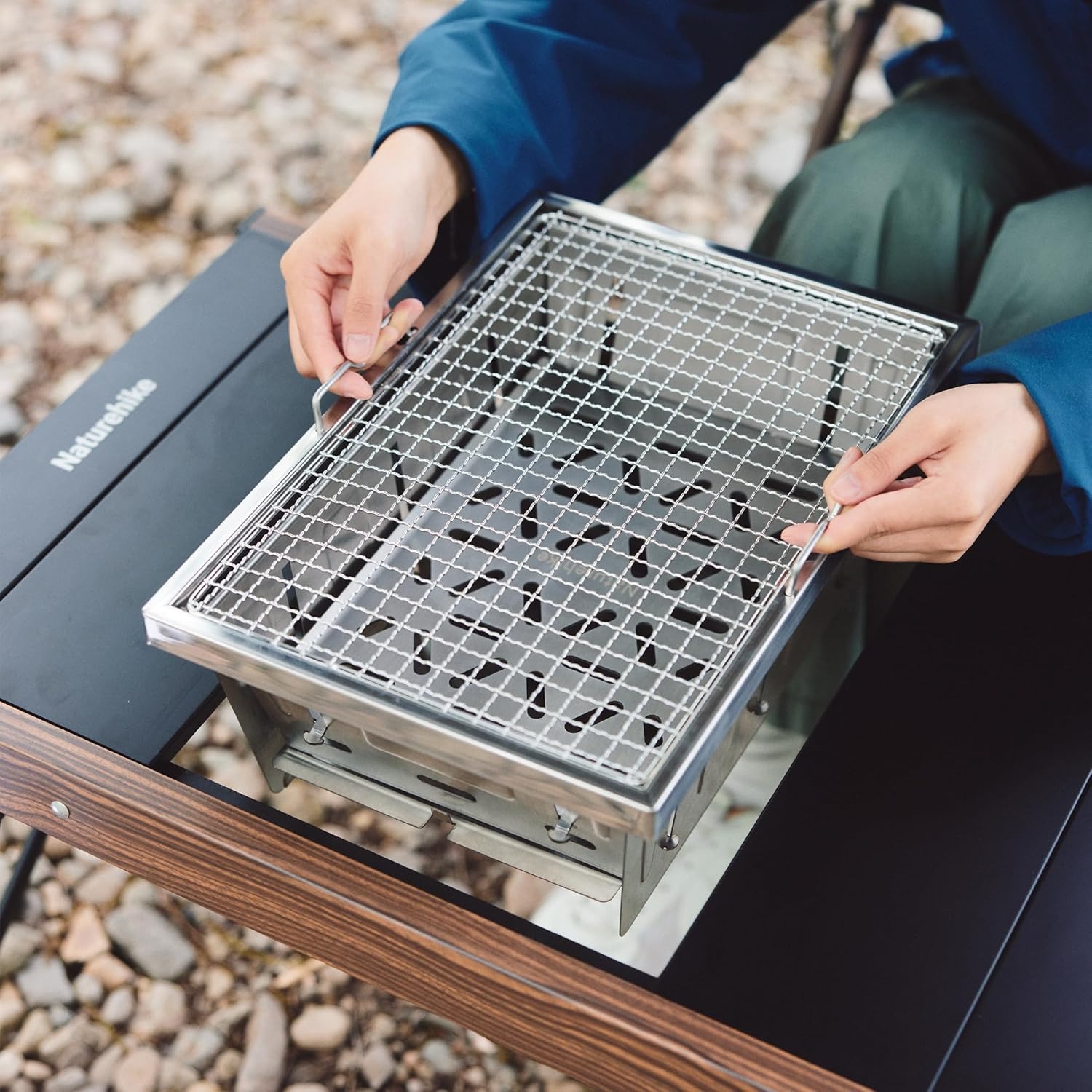 Naturehike Camping Charcoal Gr - Camping Cooking Table With Windshield review and price