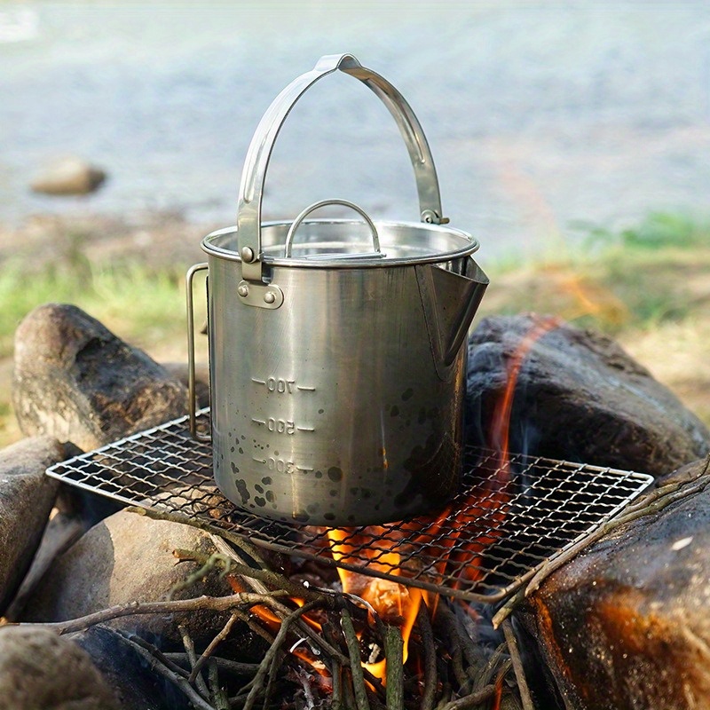 1PC Compact and Portable 1.2L  - Camping Cooking Set Stainless Steel review and price