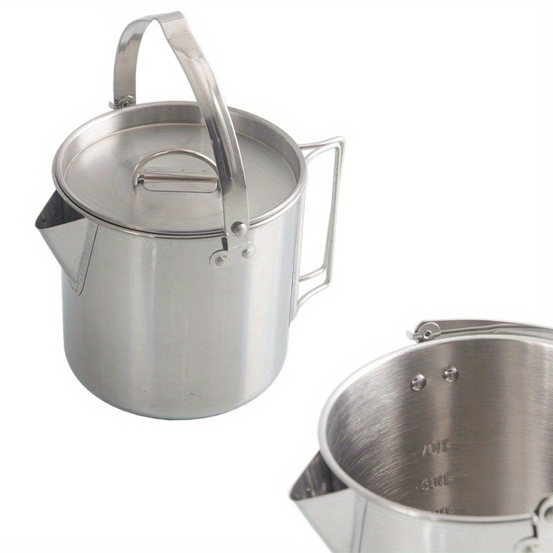 1PC Compact and Portable 1.2L  - Camping Cooking Set Stainless Steel review and price
