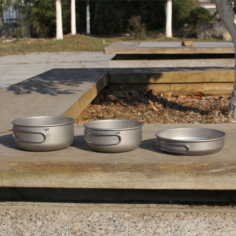 Keith 3PCS Titanium Cookware P - Camping Cooking Set Stainless Steel review and price
