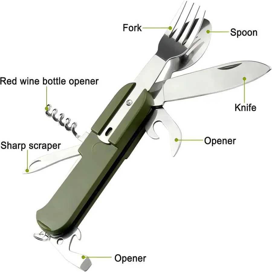 Camping Gear 5-in-1 Stainless  - Camping Cooking Set Stainless Steel review and price