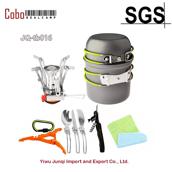 12-17Pcs Camping Cookware Stov - Camping Cooking Pot Tripod review and price