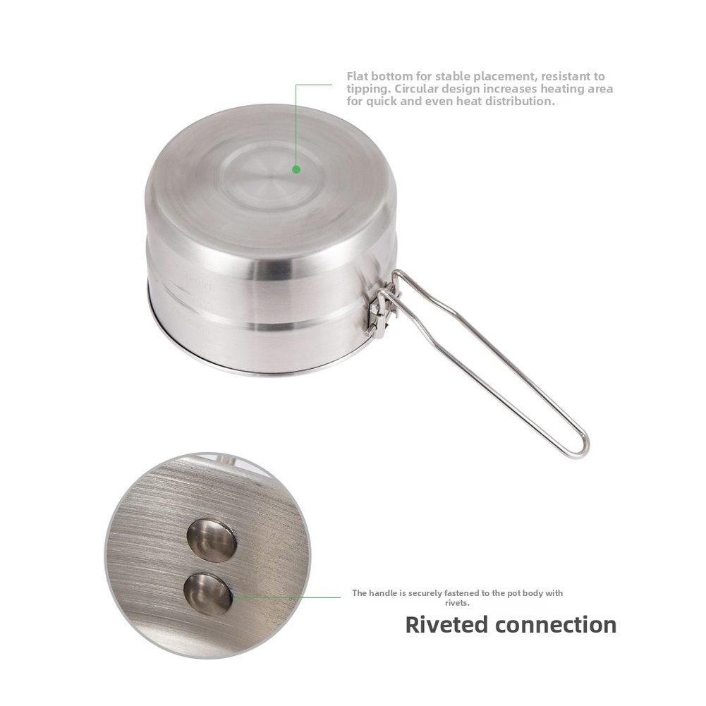 1.5L 304 Stainless Steel Campi - Camping Cooking Kit Box review and price