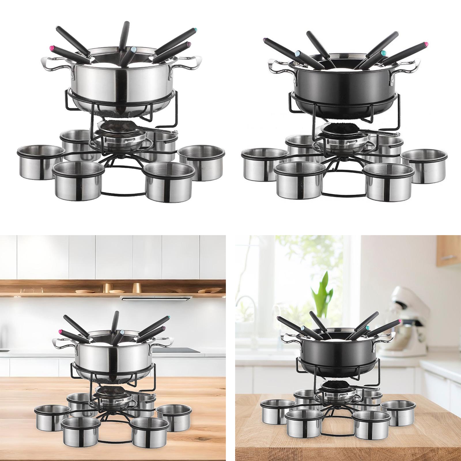 Fondue Pot Set Cooking Stove T - Camping Cooking Set Stainless Steel review and price