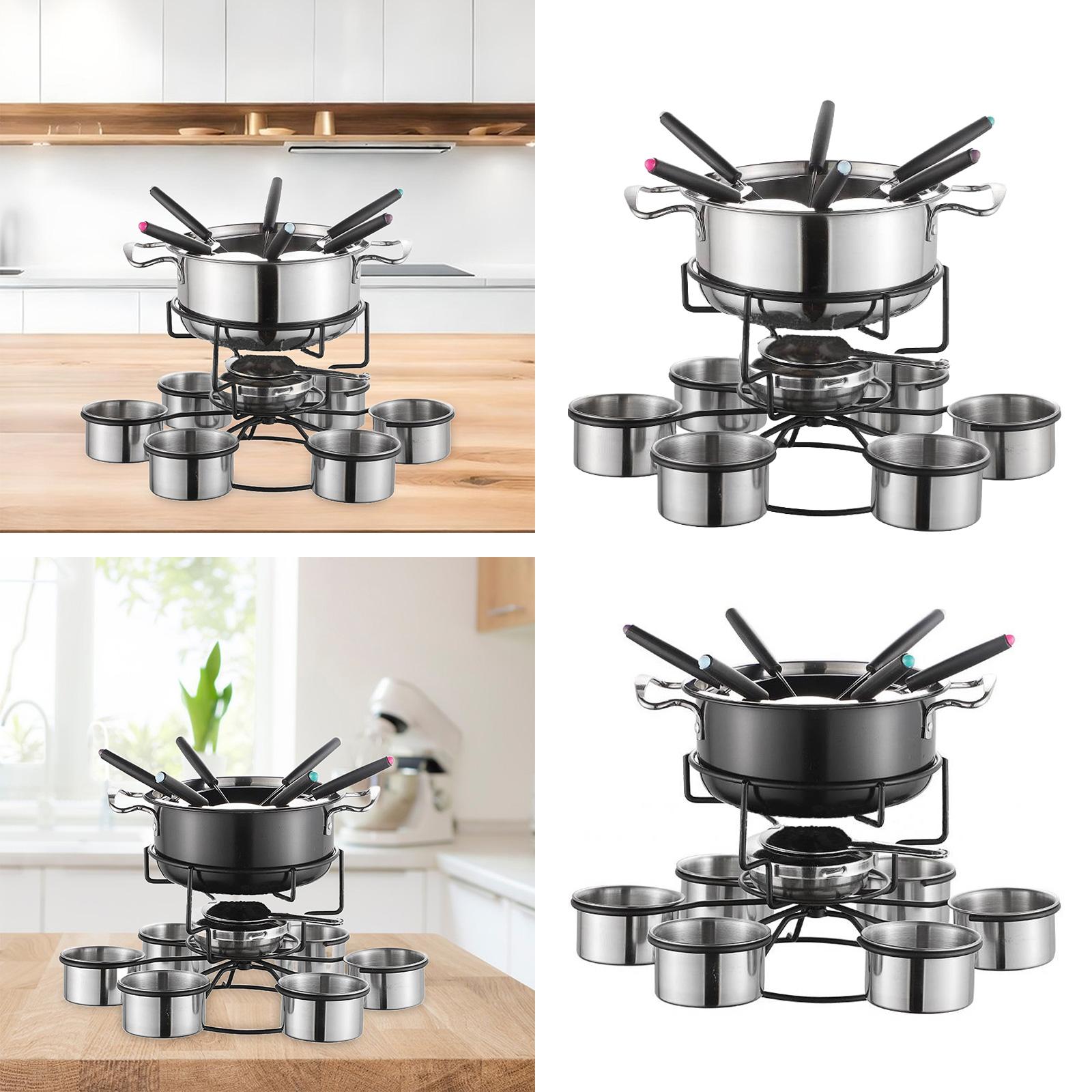 Fondue Pot Set Cooking Stove T - Camping Cooking Set Stainless Steel review and price