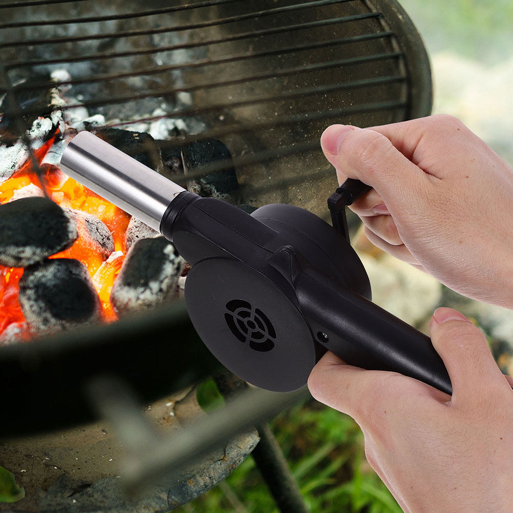 Black Hand Crank Manual Blower - Camping Cooking Equipment review and price