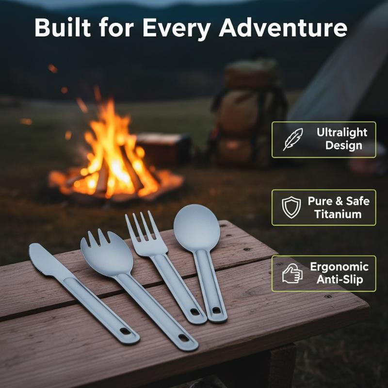 Portable Titanium Long Handle  - Camping Cooking Bundle review and price