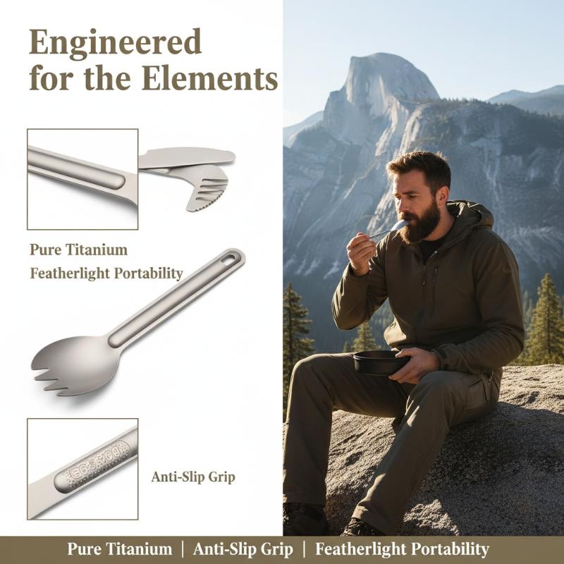 Portable Titanium Long Handle  - Camping Cooking Bundle review and price