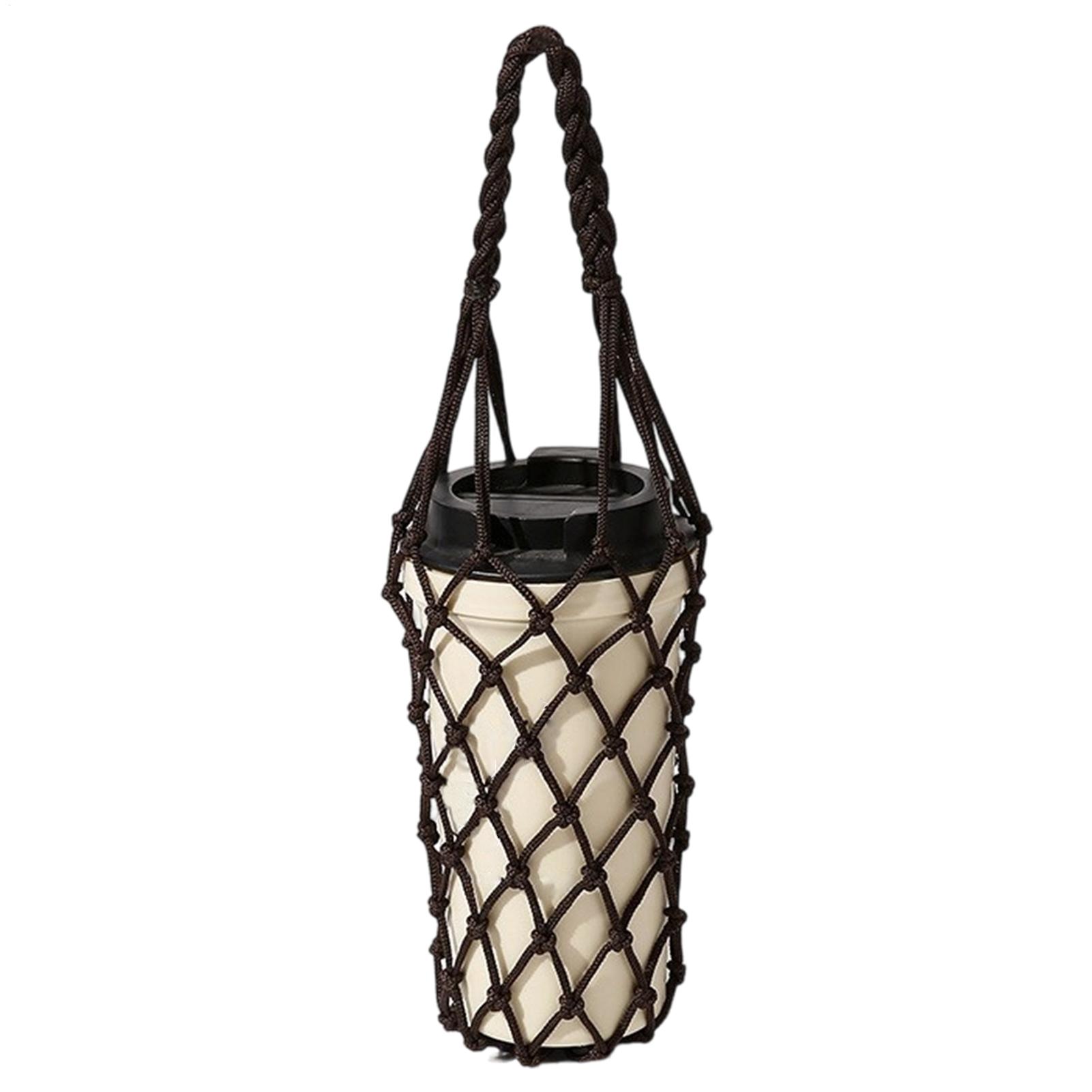 1pcs Water Bottle Bag Crochet  - Camping Cooking Bag review and price