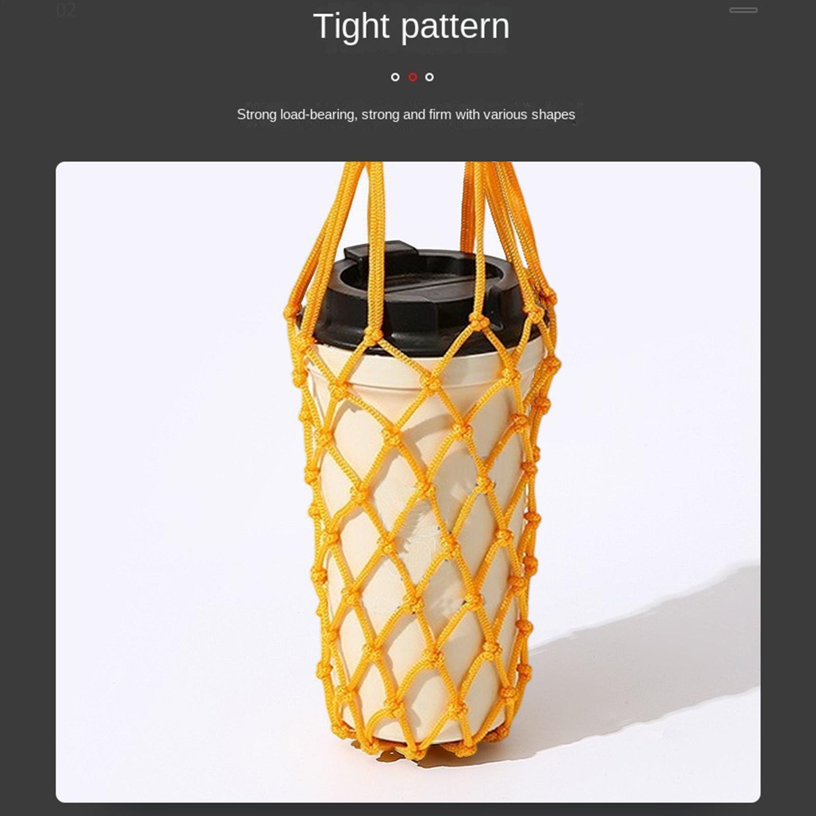 1pcs Water Bottle Bag Crochet  - Camping Cooking Bag review and price