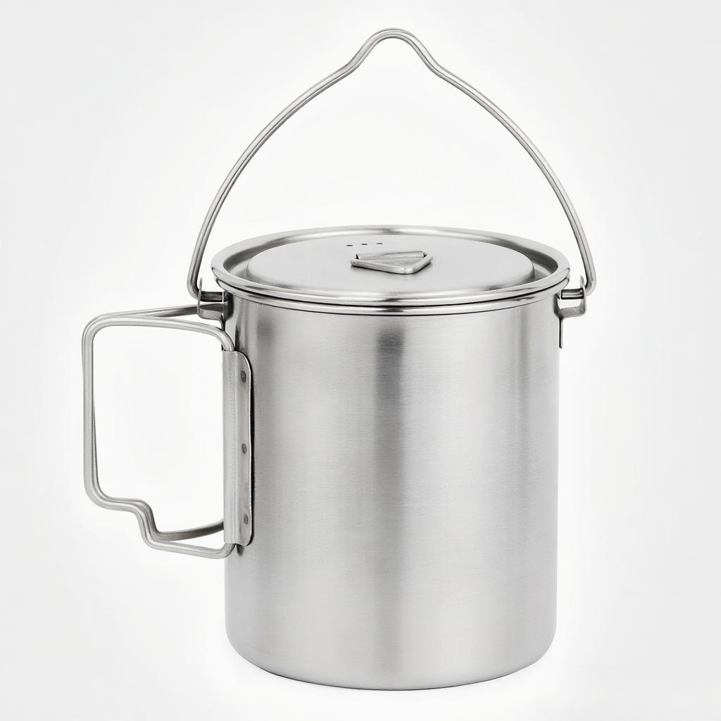 750ml Stainless Steel Pot Port - Camping Cooking Pot With Lid review and price