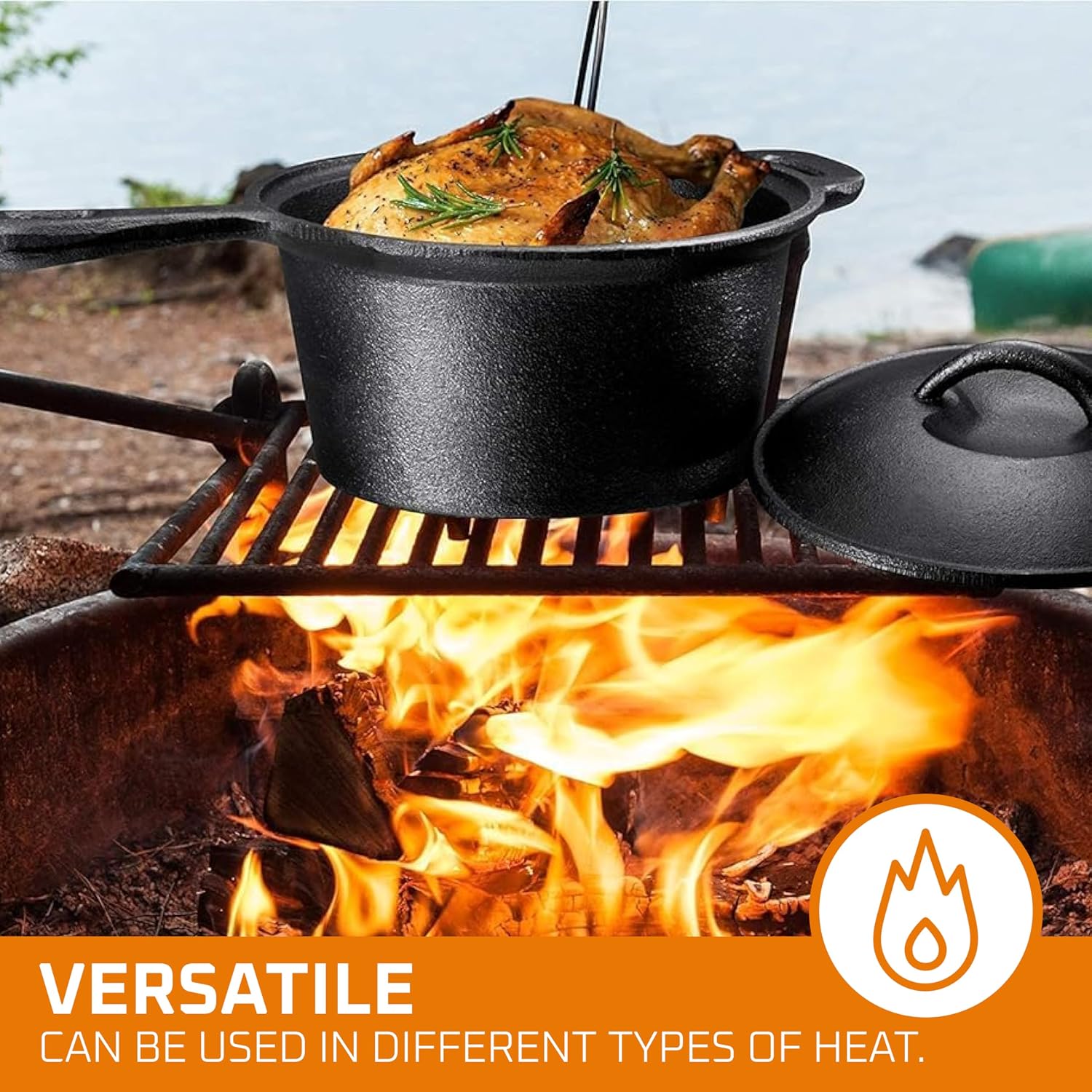 Camping Cooking Set Of 7. Pre  - Camping Cooking Pot With Lid review and price