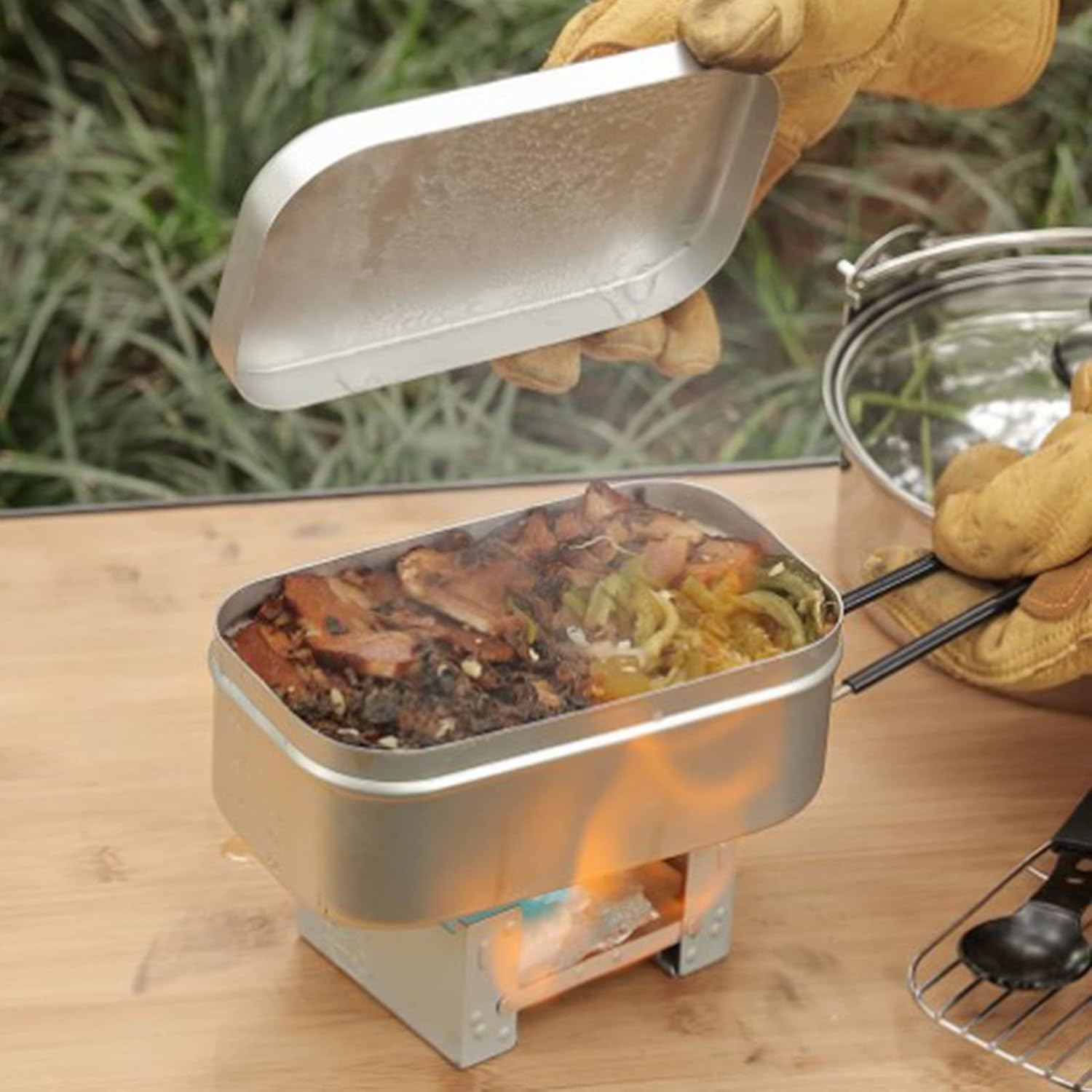 Foldable Bento Box Handle, Lun - Camping Cooking Equipment review and price