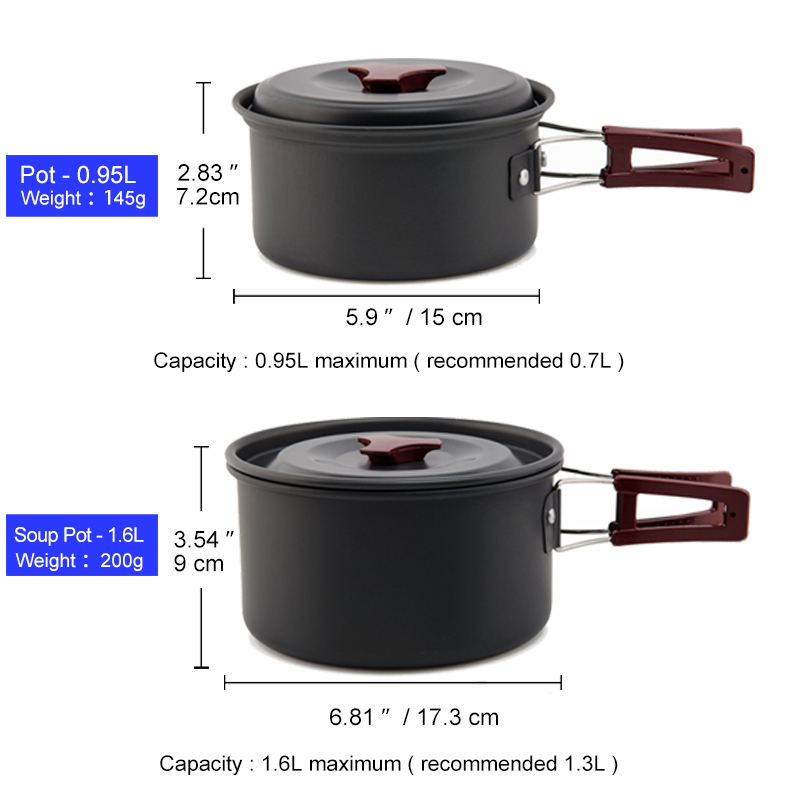 Widesea Camping Cookware Set O - Camping Cooking Bundle review and price