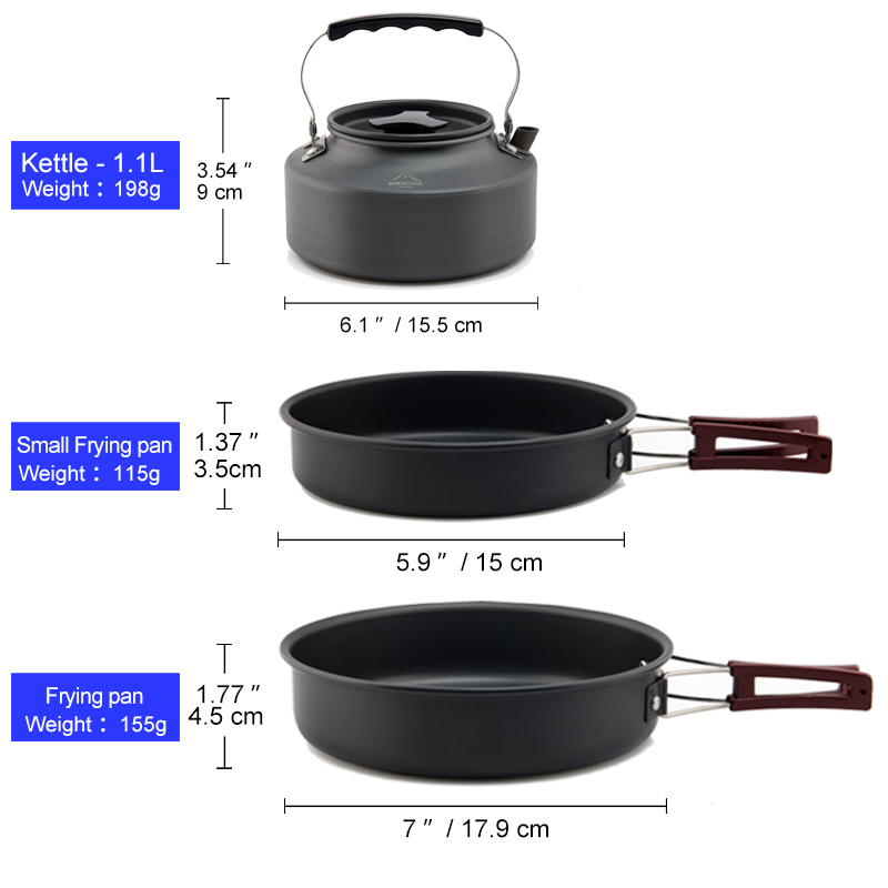 Widesea Camping Cookware Set O - Camping Cooking Bundle review and price