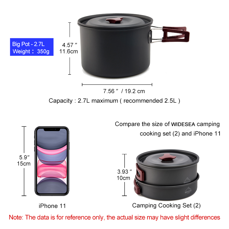 Widesea Camping Cookware Set O - Camping Cooking Bundle review and price