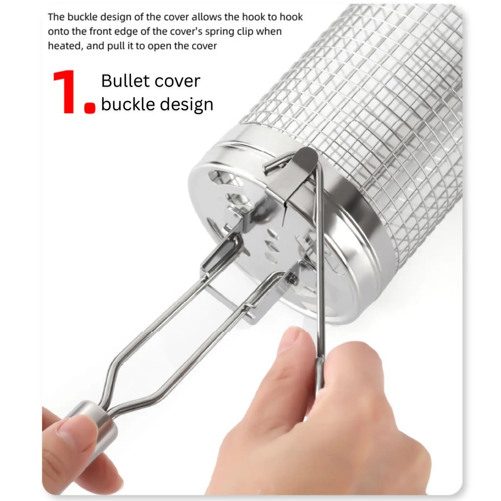 Stainless Steel Rolling Grill  - Camping Cooking Essentials review and price