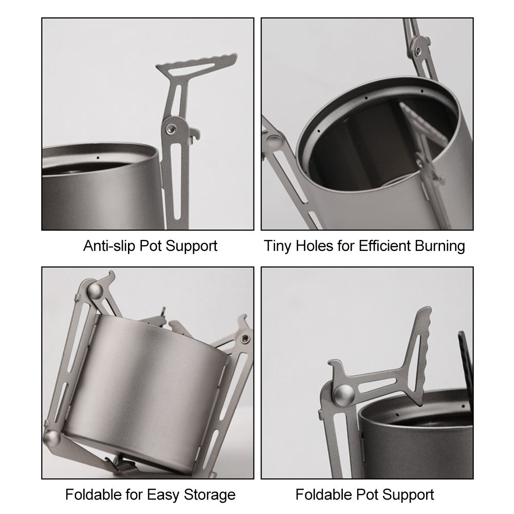 TOMSHOO Ti Alcohol Stove and L - Camping Cooking Pot With Lid review and price