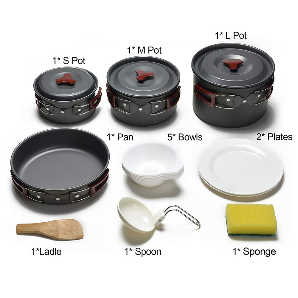 Outdoor Camping Cookware Kit N - Camping Cooking Essentials review and price