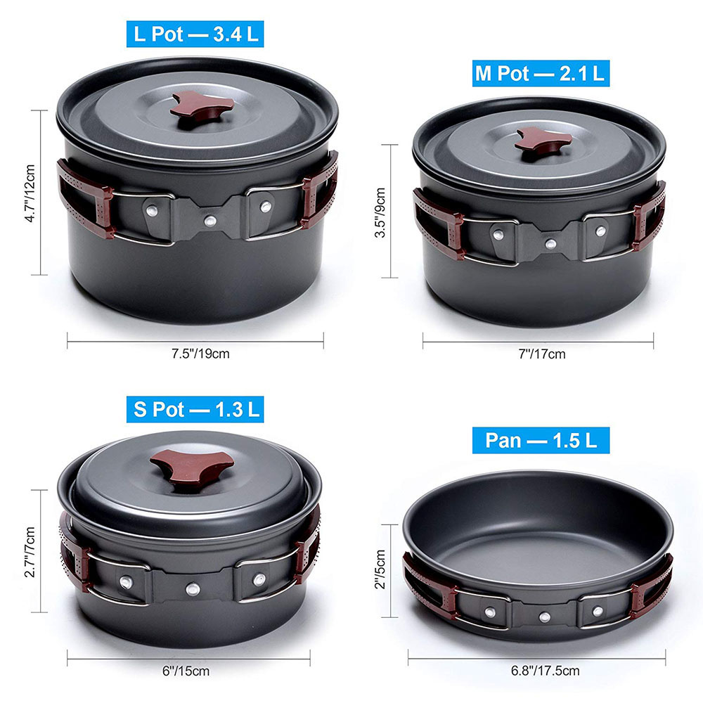 Outdoor Camping Cookware Kit N - Camping Cooking Essentials review and price