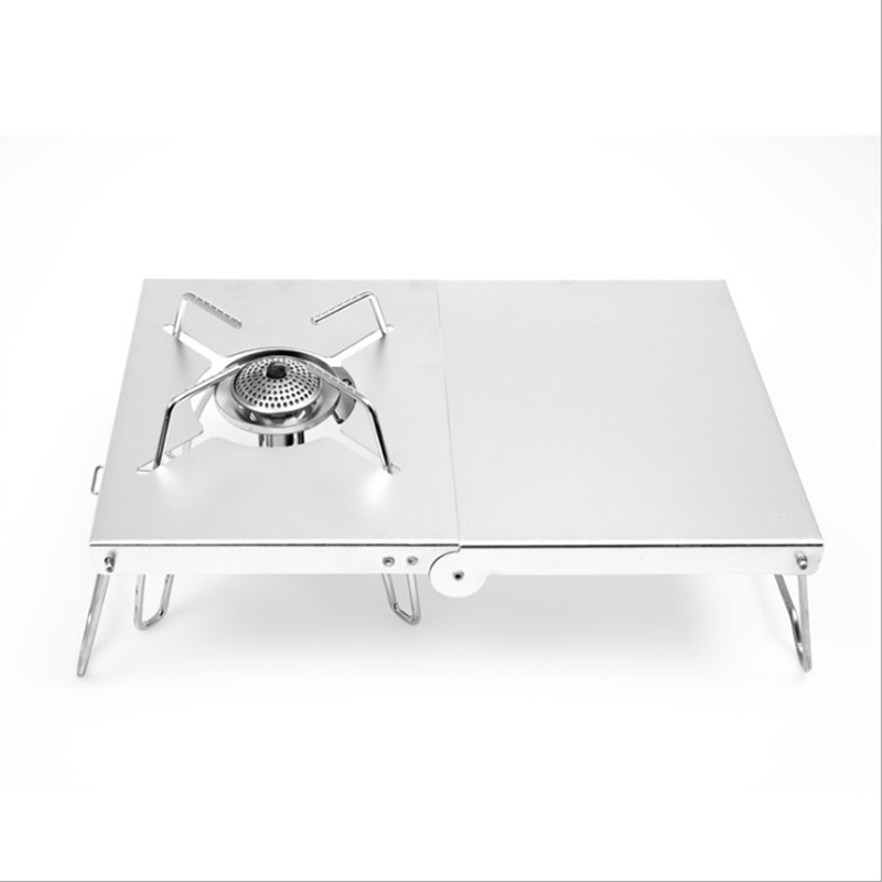 Camping Burner Stove Stand Tab - Camping Cooking Table With Windshield review and price