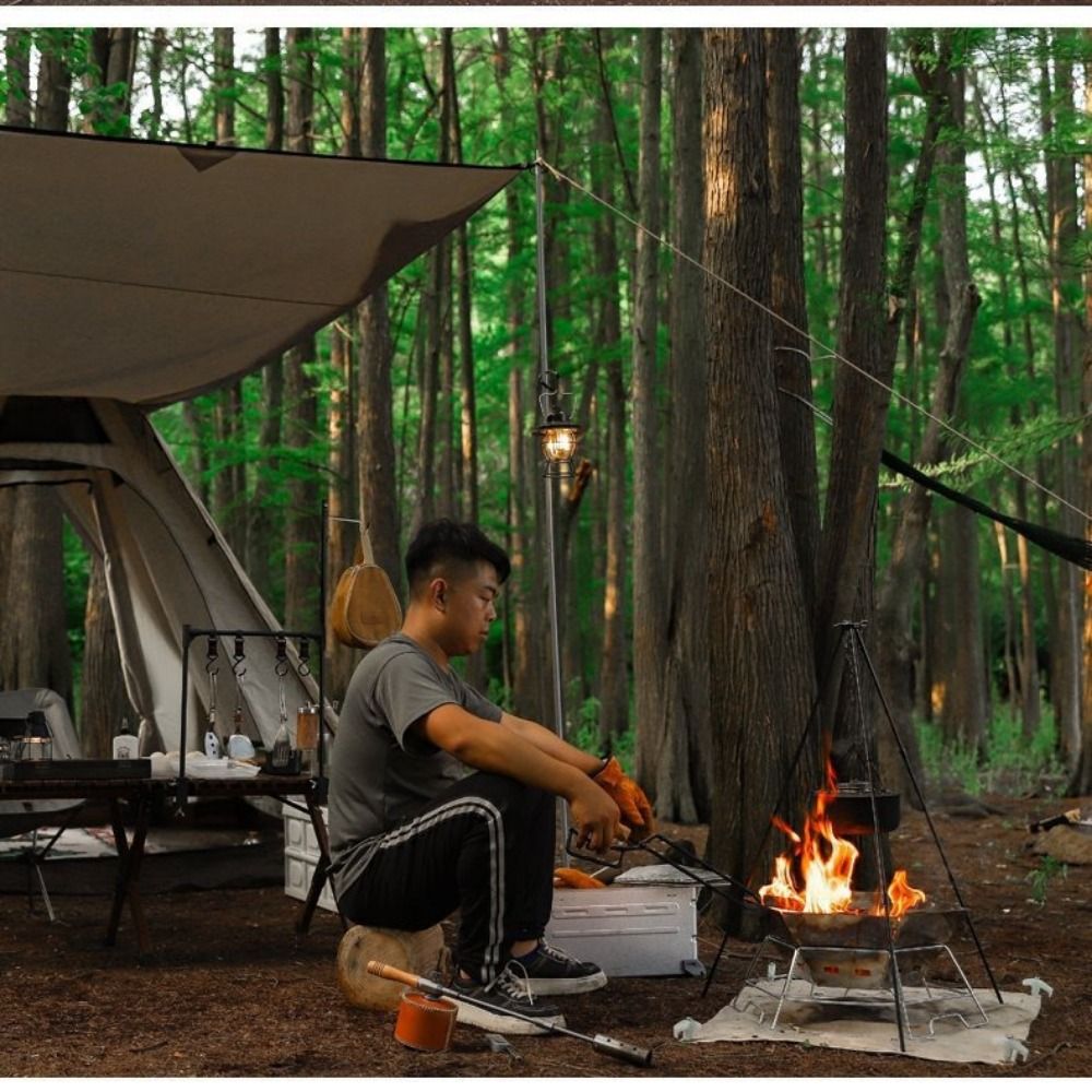 Portable Camping Tripod Adjust - Camping Cooking Pot Tripod review and price